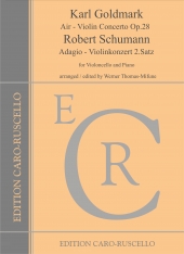 Goldmark, Karl - Air, Violin Concerto / Schumann, Robert - Adagio, Violinkonzert - for Violoncello and Piano